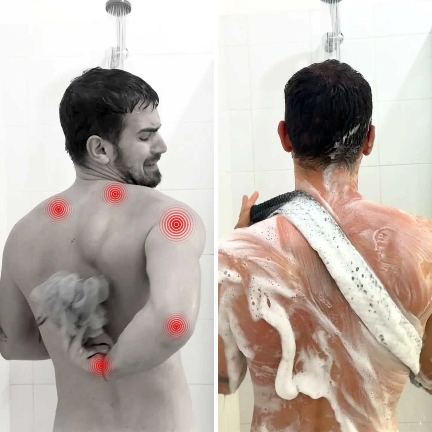 PricelesShineᵀᴿ Peeling Etkili Antibakteriyel Duş Havlusu