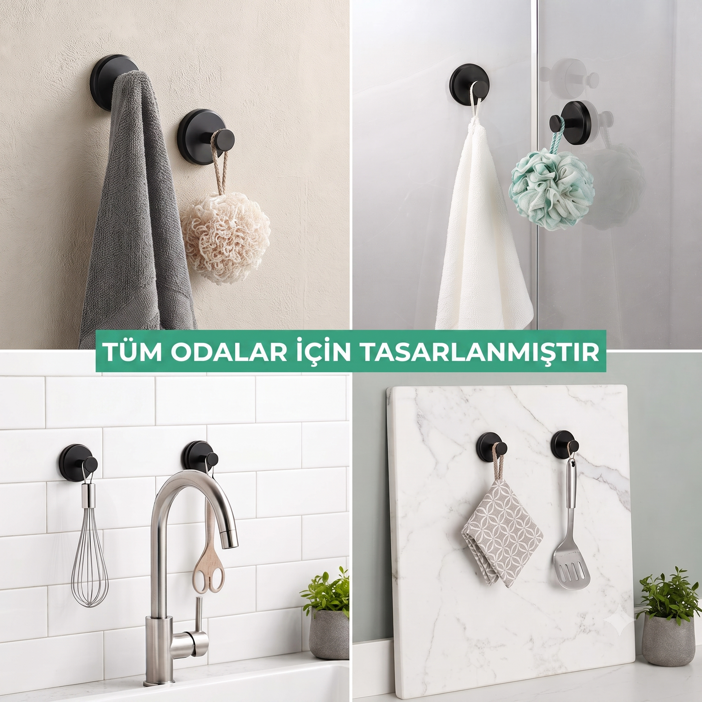 PricelesShine™ Premium Modern Vantuzlu Askı