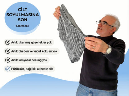 PricelesShineᵀᴿ Peeling Etkili Antibakteriyel Duş Havlusu